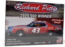 Salvinos JR Models "STP" Richard Petty 1974 Dodge Charger 1/25 Model Car Kit