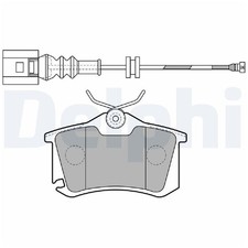 Satz Bremsbeläge Bremsklötze hinten für VW EOS 1F7 Golf 4 1J1 1J5 5 1K1 | 241