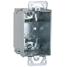 Raco Switch Box W/Armored Cable Clamp 2 Side Knockouts 1/2 " Steel Bulk