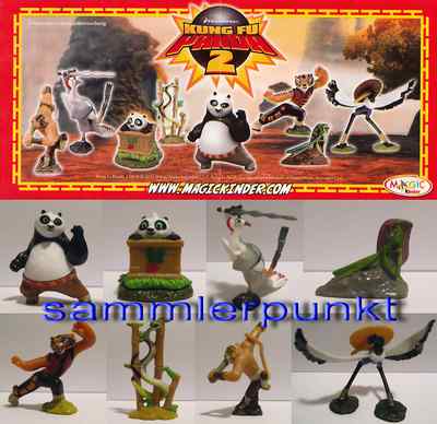 EINZELFIGUR bzw. VARIANTE + BPZ Ihrer Wahl aus Kung Fu Panda 2 / Kinder Joy