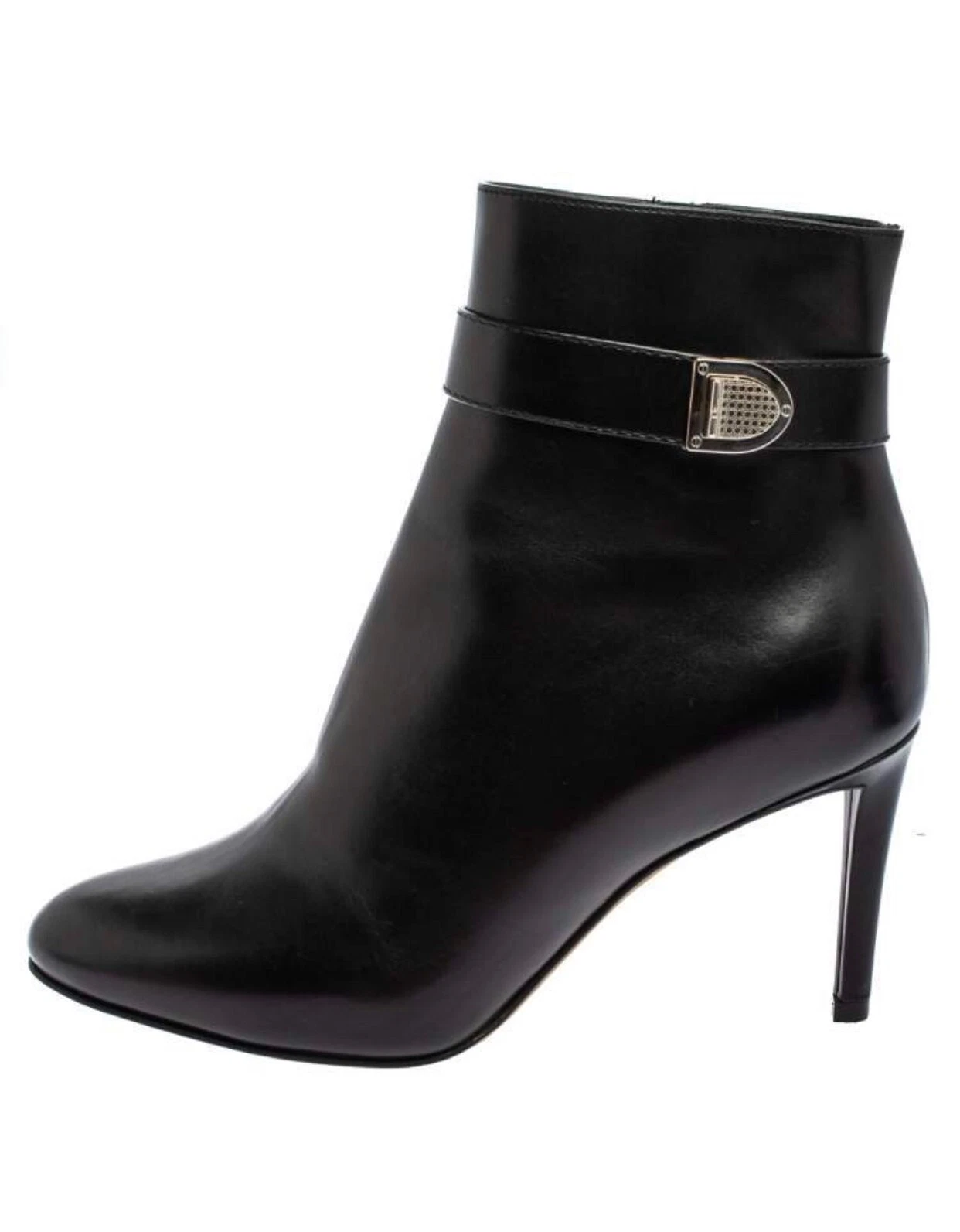 Bottines DIOR cuir noir zippées EU 38