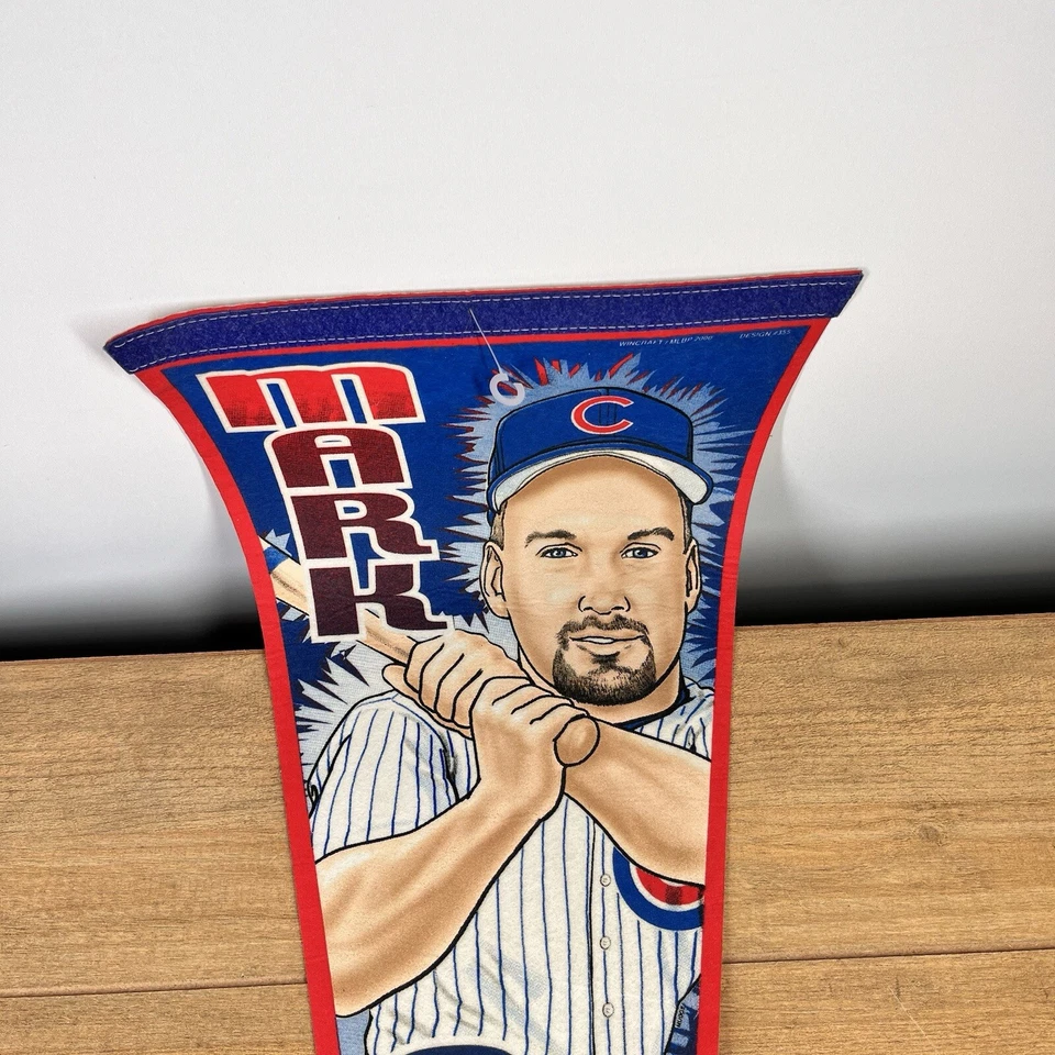 Licensed MLB Chicago Cubs Collectors Pennant Mark Grace By Wincraft 30”x12” - Image 4 of 4