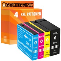 4 Patronen PGI-2500 Xl FüR Canon Maxify Mb 5155 Mb 5350 Mb 5450 Mb 5455 Xxl