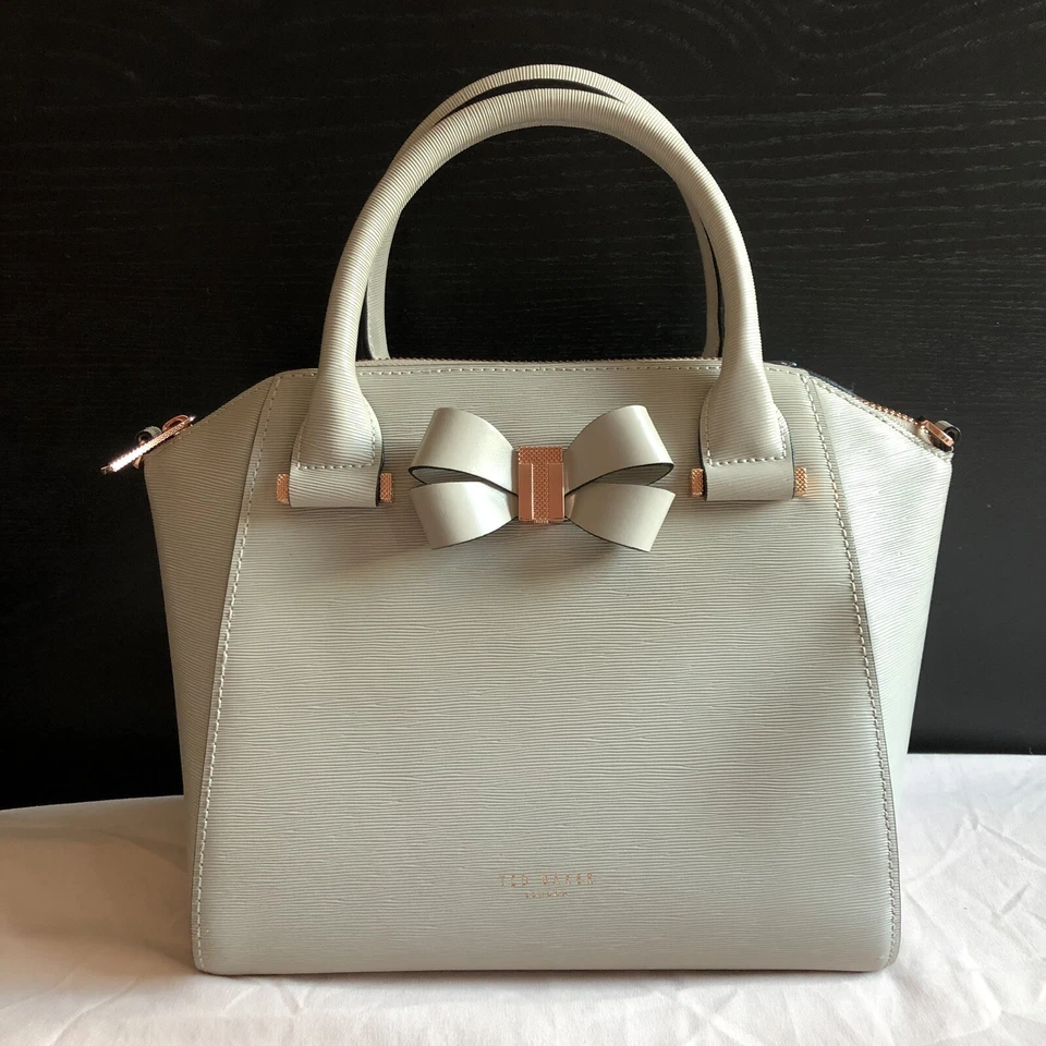 Bolso de Mano Ted Baker London Charmea Pequeño Detalle Lazo Taupe Foto 4 de 4