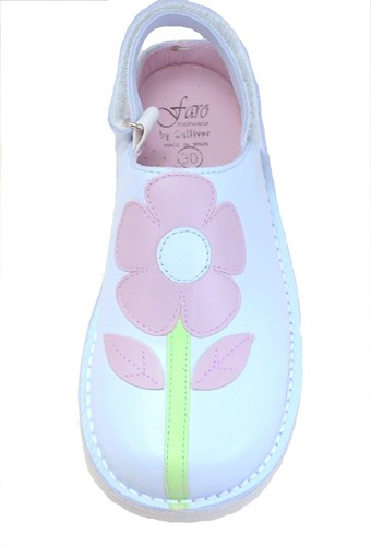DE OSU-FARO -Spain -Girls Blue Lavender Leather Clogs -European -Shoes Sz 12, 13 - Picture 3 of 4