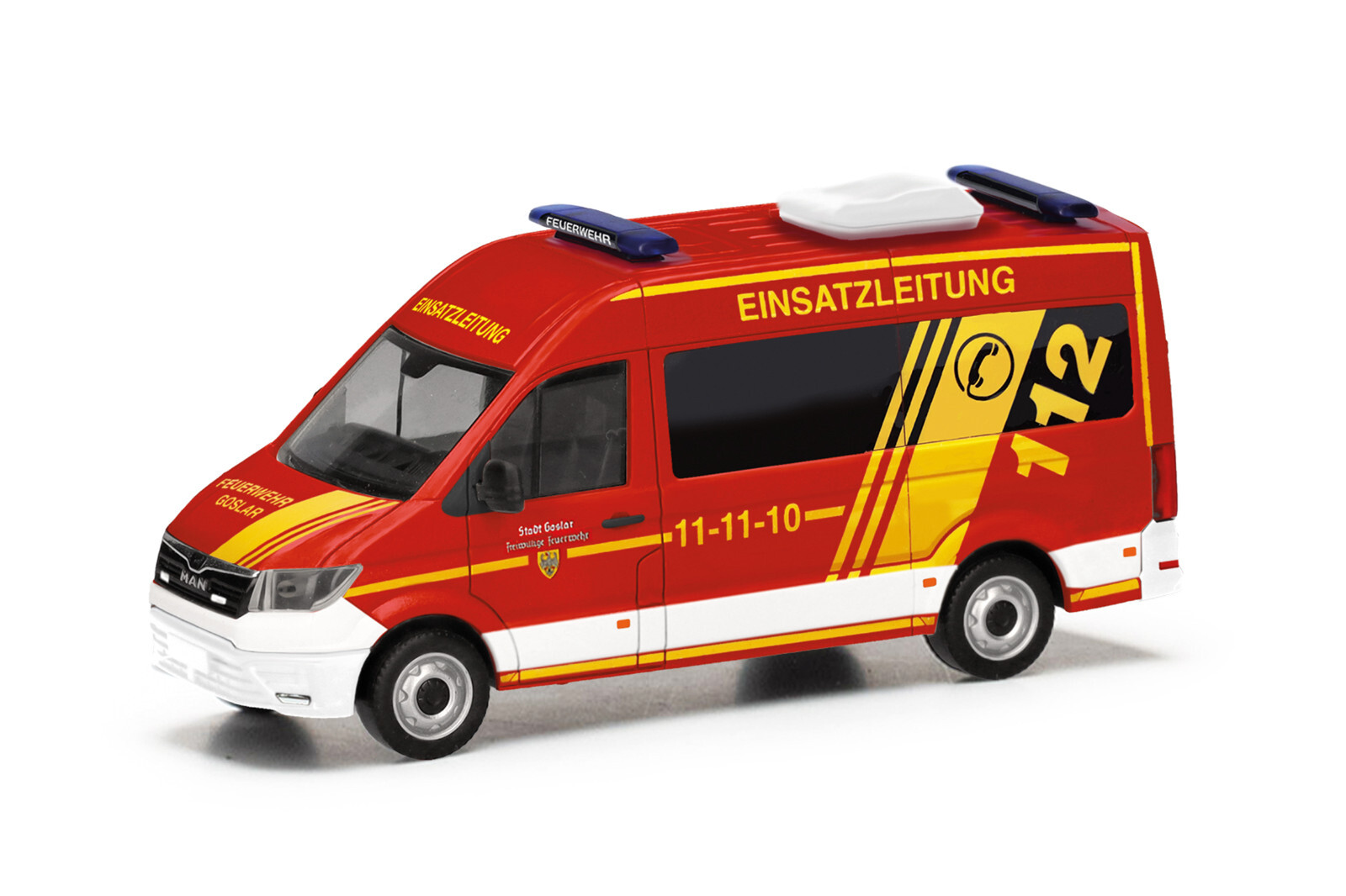 Herpa 098045 MAN TGE Bus Fire Department Goslar HO 1:87 NEW