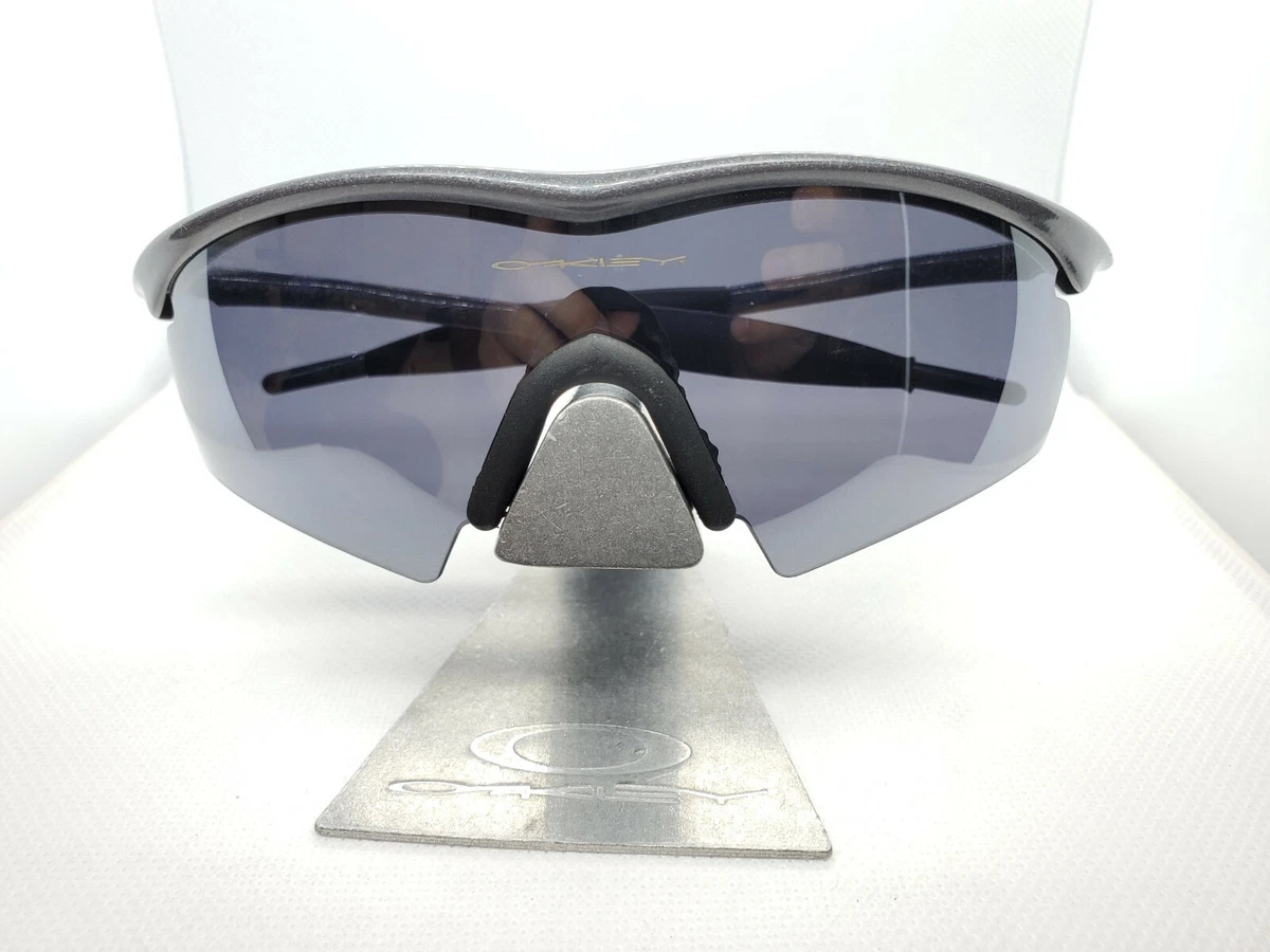 Oakley 09-135 New M Frame Smoke Frame Black Iridium Hybrid S Lens Sunglasses
