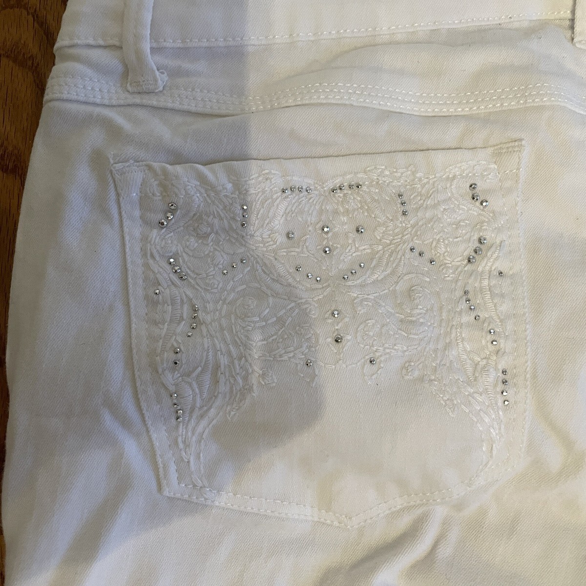 Gloria Vanderbilt Women's Jordyn Embellished Capri Pants - Casual Stretch Pants With Button Closure - View #4