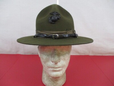 Vietnam USMC Enlisted 1911 Montana Peak Campaign Hat EGA Emblem