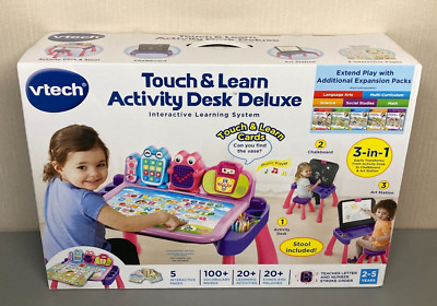 VTech Touch & Learn Activity Desk Deluxe Interactive Learning System New Sealed
