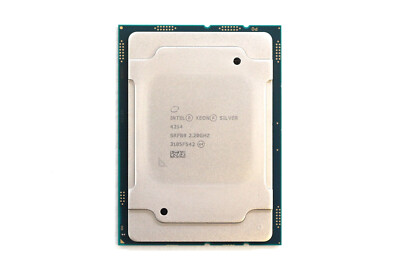 Intel Xeon Silver 4214 2.20GHz 12-Core 24-Threads 16.5MB LGA 3647 CPU P/N: SRFB9