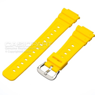 Genuine Casio G-Shock DW-5600P DW5600P Yellow Resin Watch Band