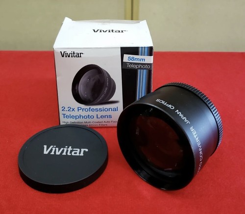 Vivitar 2.2x Professional 58mm Telephoto Lens - VIV-58T - Scuff - Free Shipping