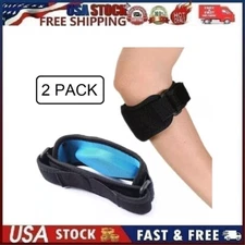 2pk Tennis Elbow Brace, Arthritis Tendonitis Golfer Arm Joint Pain Pad Strap