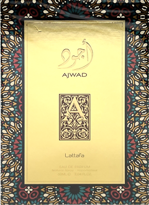 LATTAFA AJWAD EAU DE PARFUM SPRAY UNISEX 2.04 Oz / 60 ml BRAND NEW