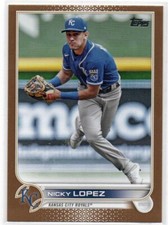 2022 Topps Series 1 GOLD #76 Nicky Lopez KANSAS CITY ROYALS 428/2022 89