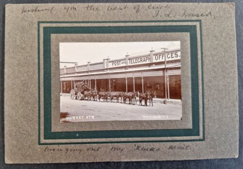 c. 1900s South Africa Postcard-Market St cd Pietersburg-Wrexham - Picture 1 of 2