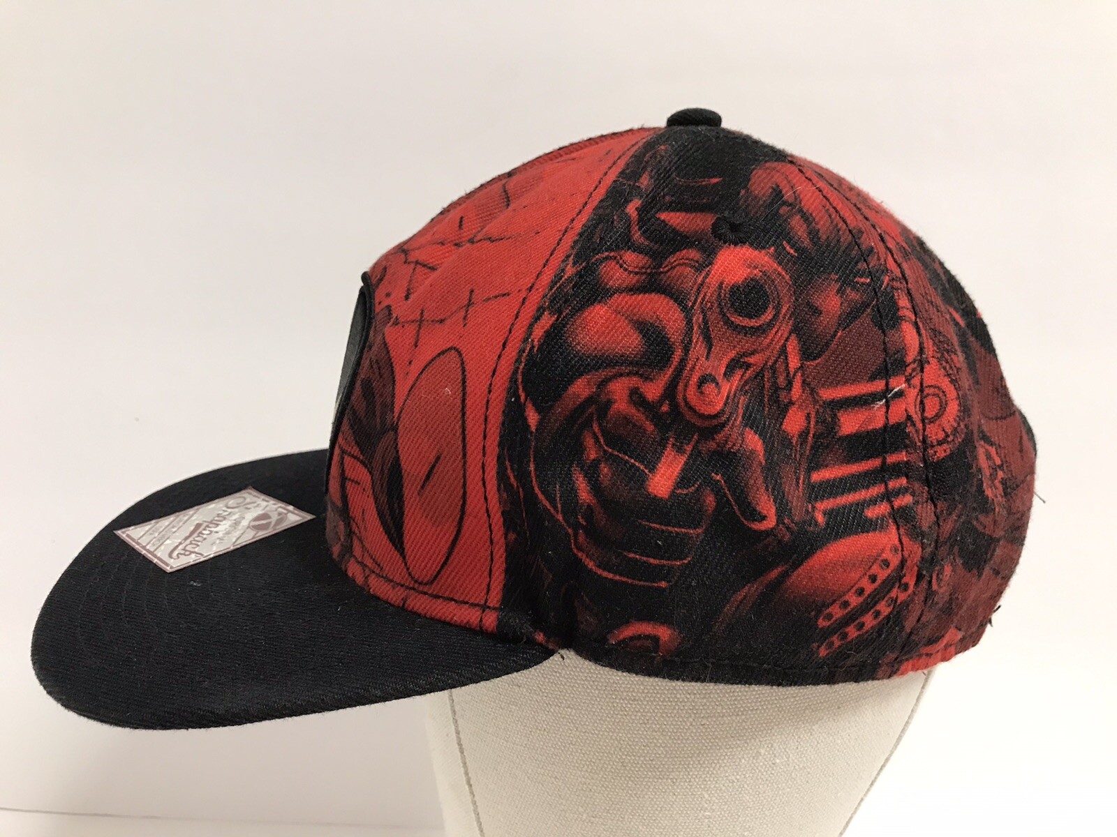 Marvel Deadpool Red Snapback Hat - image 5