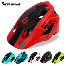 WEST BIKING Casco Ciclismo MTB Bici Bicicletta Casco Stampato Integralmente 56-62cm