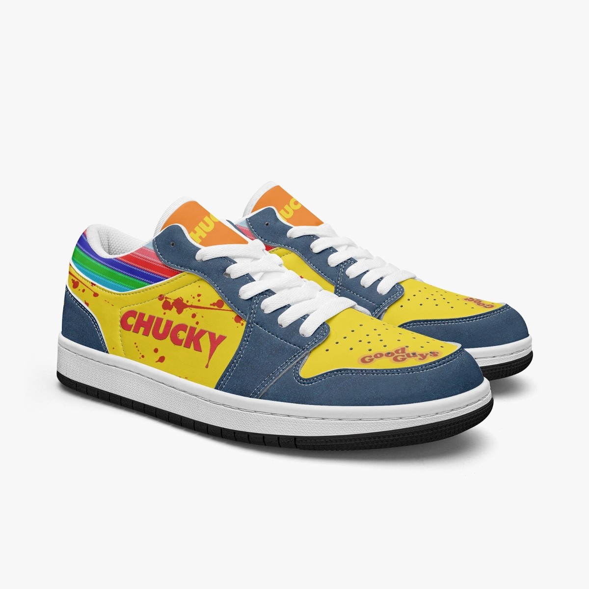 Chucky Movie Inspired Low-Top Leather Shoes Horror Character