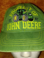 John Deere Green Ball Cap OSFM Elastic fit at back. Toddler size.