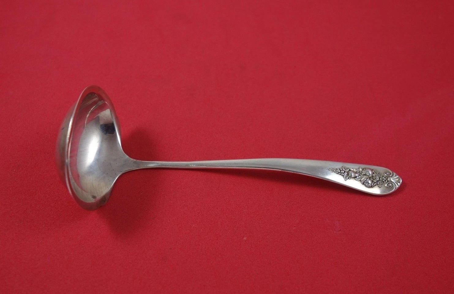 Pendant of Fruit by Lunt Sterling Silver Sauce Ladle 5 1/4"