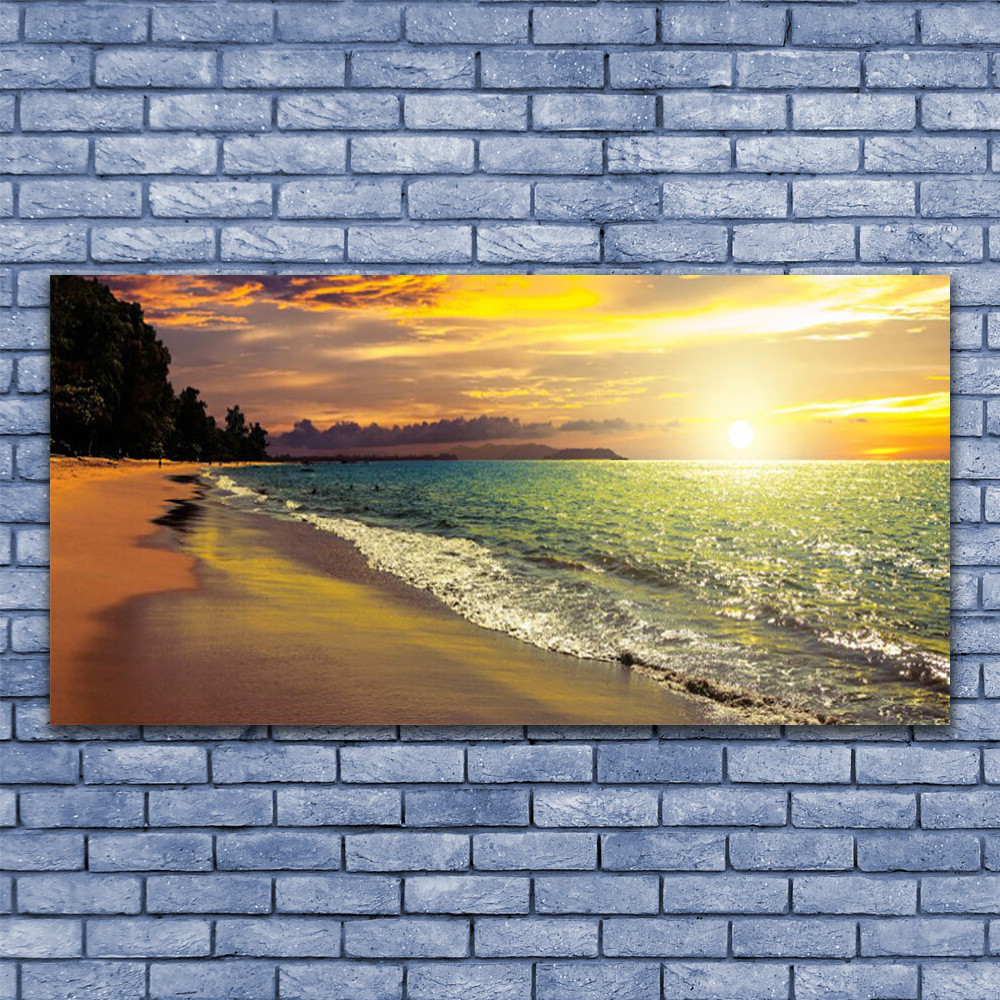 Image sur verre panoramique Paysage de Plage et Mer pour creer un salon apaisant