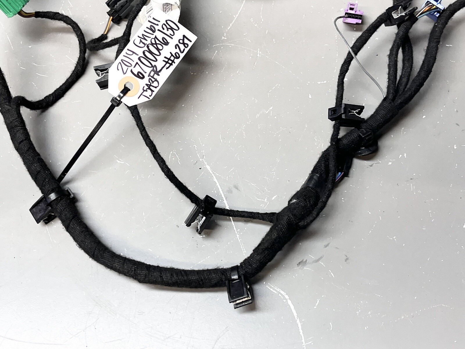 ⭐️2014-2020 Maserati Ghibli Front Right Passenger Door Wire Harness 6700086130
