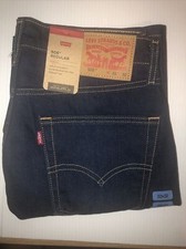 Levi's 505 Men's Straight Leg Jeans Pants Size 32x 32" Regular Fit Dark Denim
