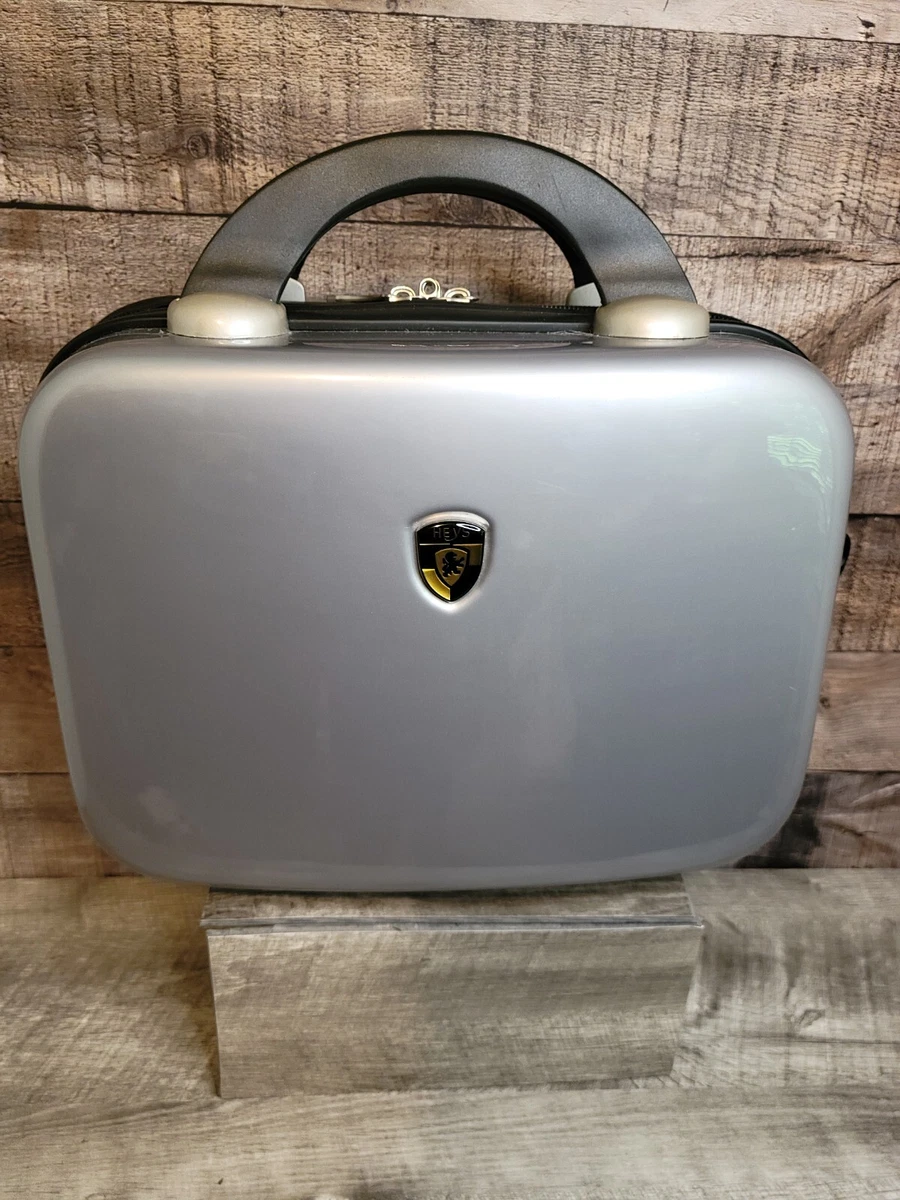 Heys Small Hardshell Makeup Overnight Luggage Carrying Case Gray