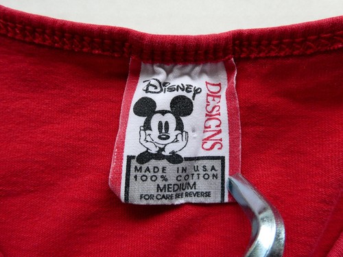 Vintage 90's Minnie Mouse Disney Designs Tank Top, Size Medium, Red Double Sided - Picture 4 of 16