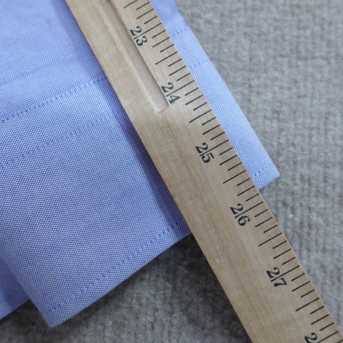 J.CREW Shirt 15 Blue Solid Slim Ludlow OCBD NEW - Picture 8 of 8