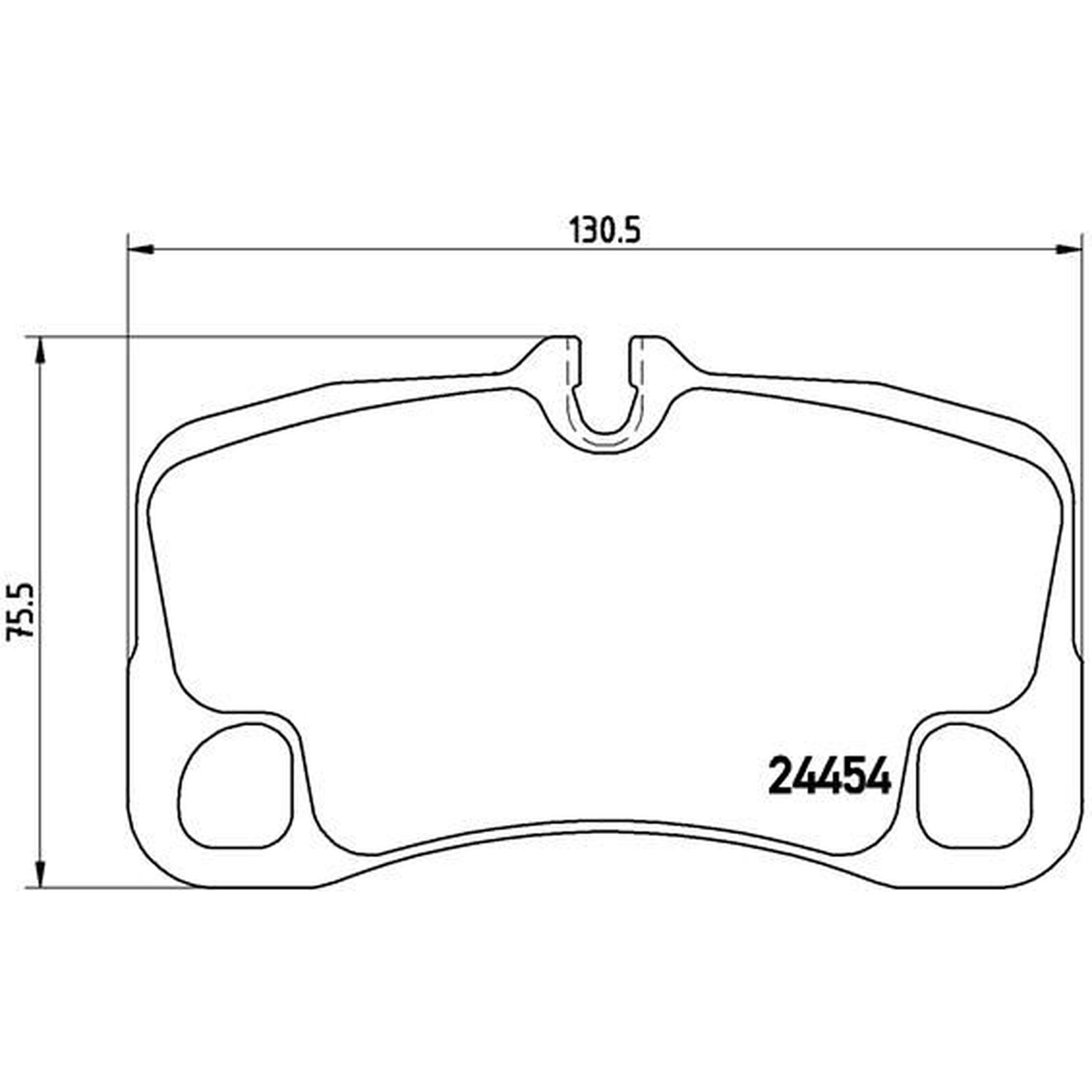 BREMBO Brake Pad Set P65022 Fits Porsche Rear Axle - OE Equivalent Specification
