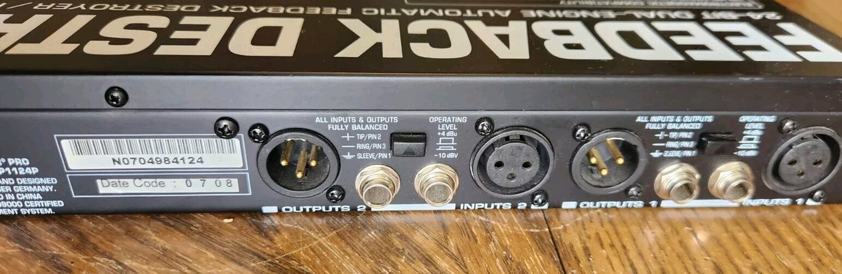 BEHRINGER DSP1100P フィードバックデストロイヤープロ Behringer | Product | DSP1100P