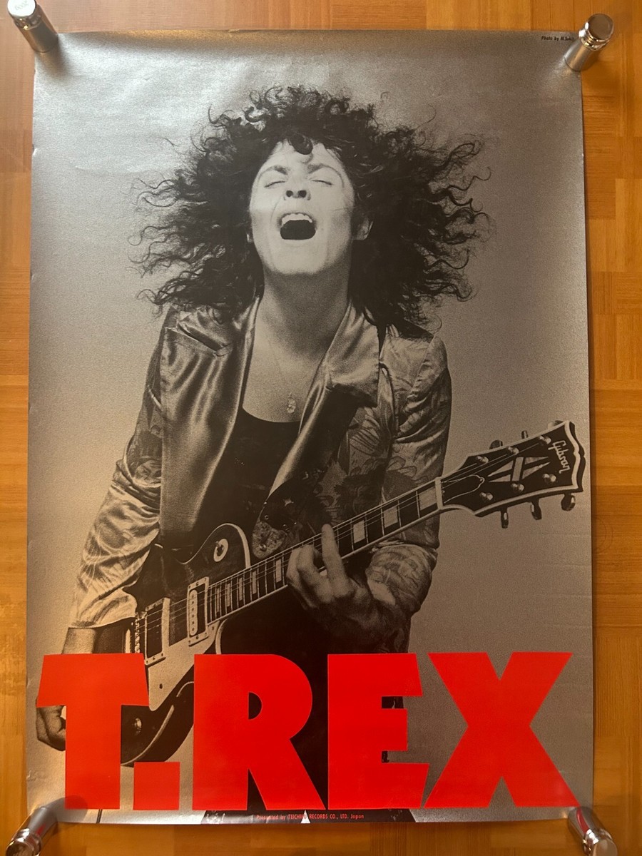 T. Rex Marc Bolan / Greatest Hits 1986 Japan Original Promo Poster