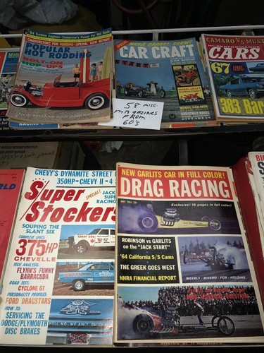 53 Vintage Classic Car Magazine Lot Hot Rod Used Huge Lot - Picture 3 of 4