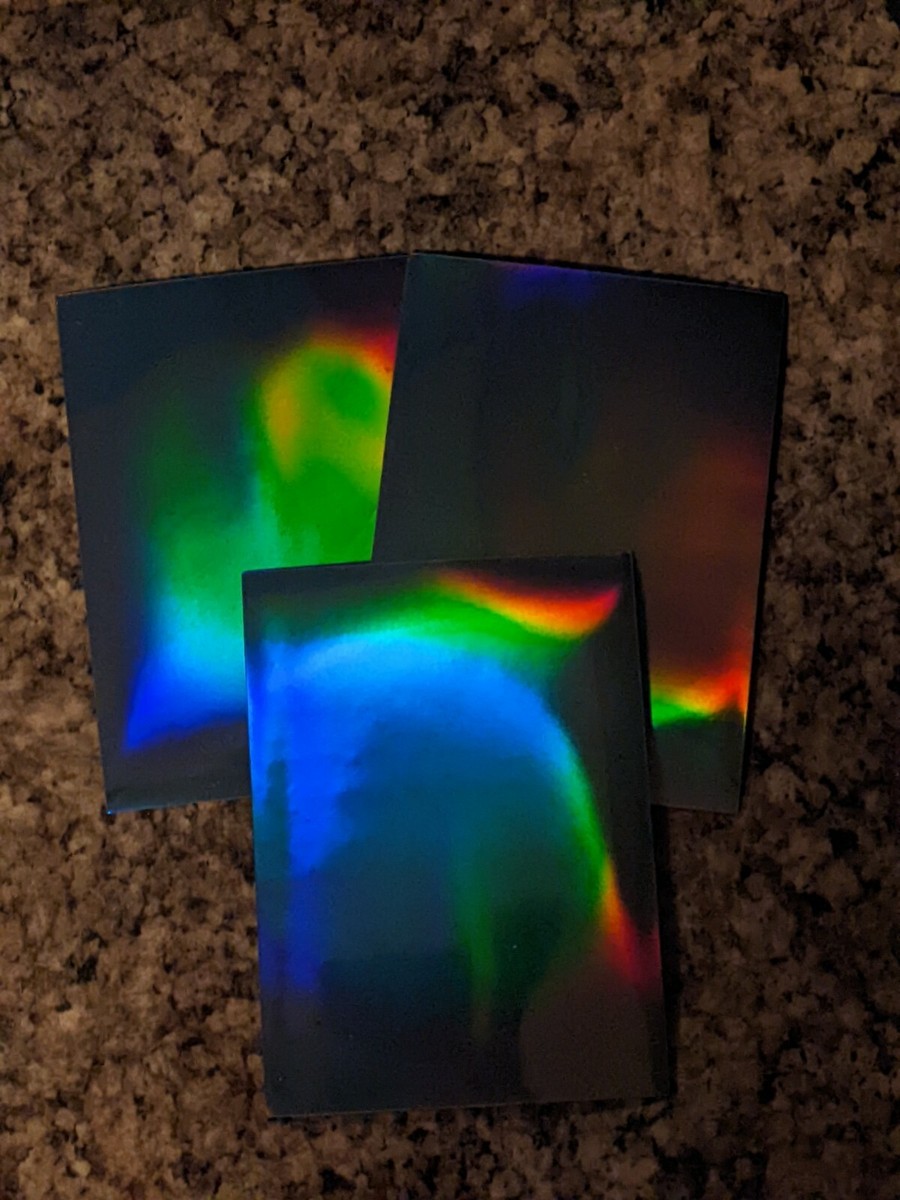 3 Holographic Rainbow Card Sleeve Kpop Photocard Sleeves | eBay