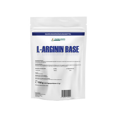 Pharmasports 750g ARGININ  PULVER 100% REIN Vegan Base