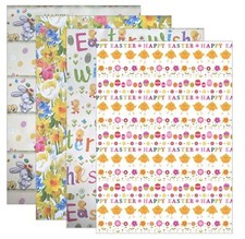 Easter Wrapping Paper Sheets - Simon Elvin Quality Gift Wrap Assorted Designs