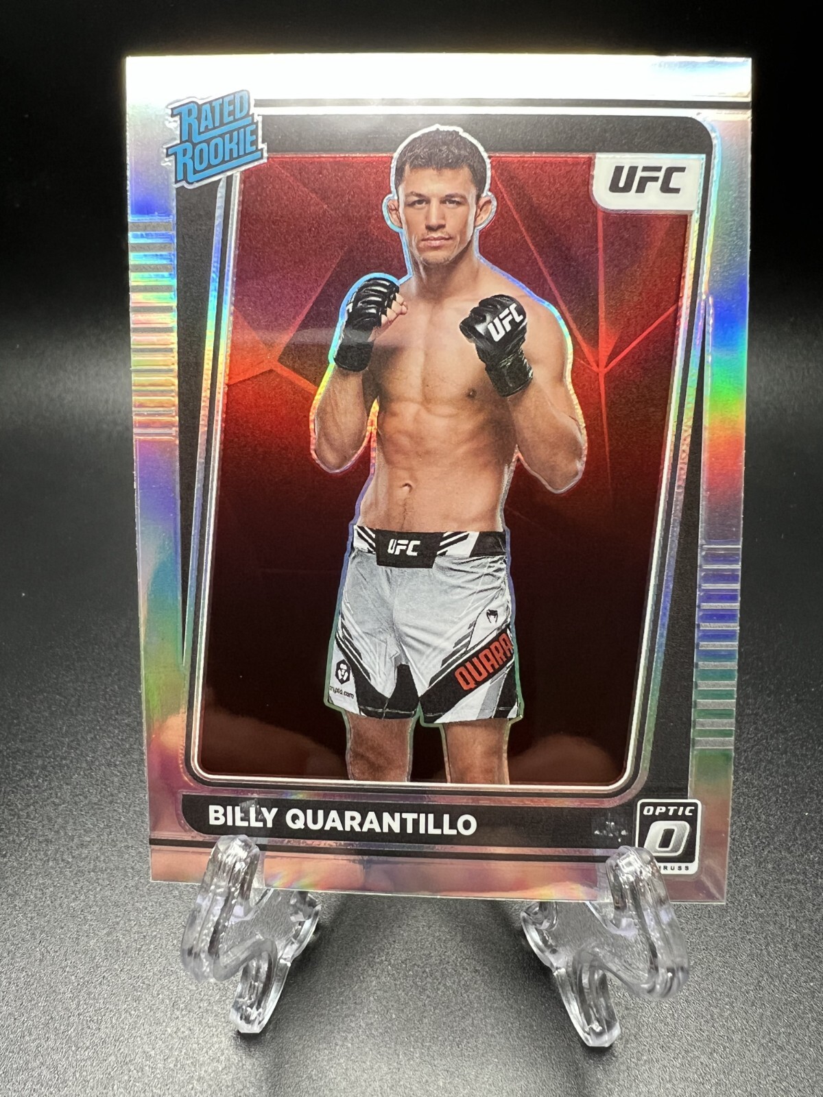 2022 Donruss Optic UFC Rated Rookie Silver Prizm #107 Billy Quarantillo