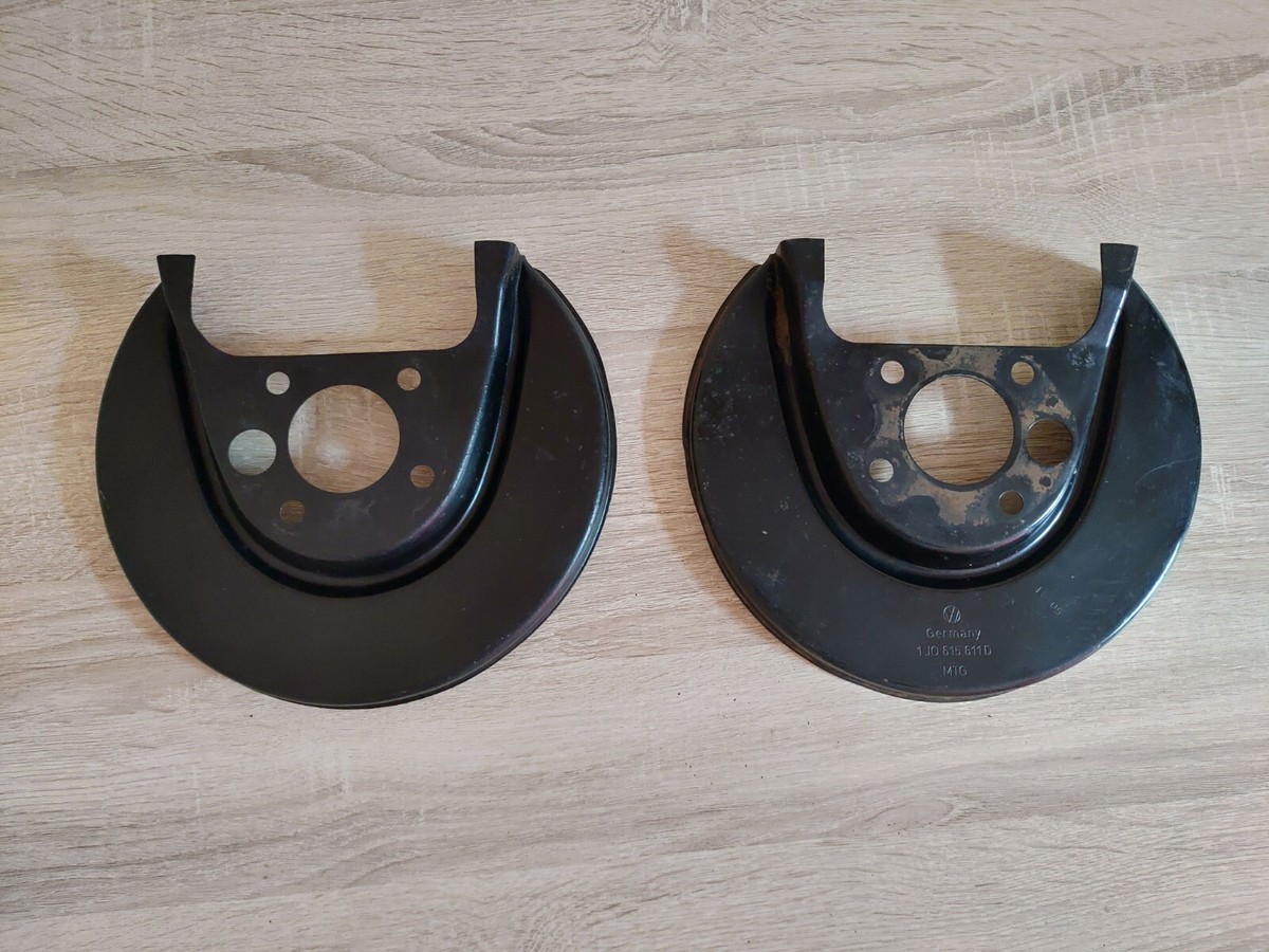 2x Volkswagen Rear Brake Disc Dust Cover Plate Shields 1JO615611D 
