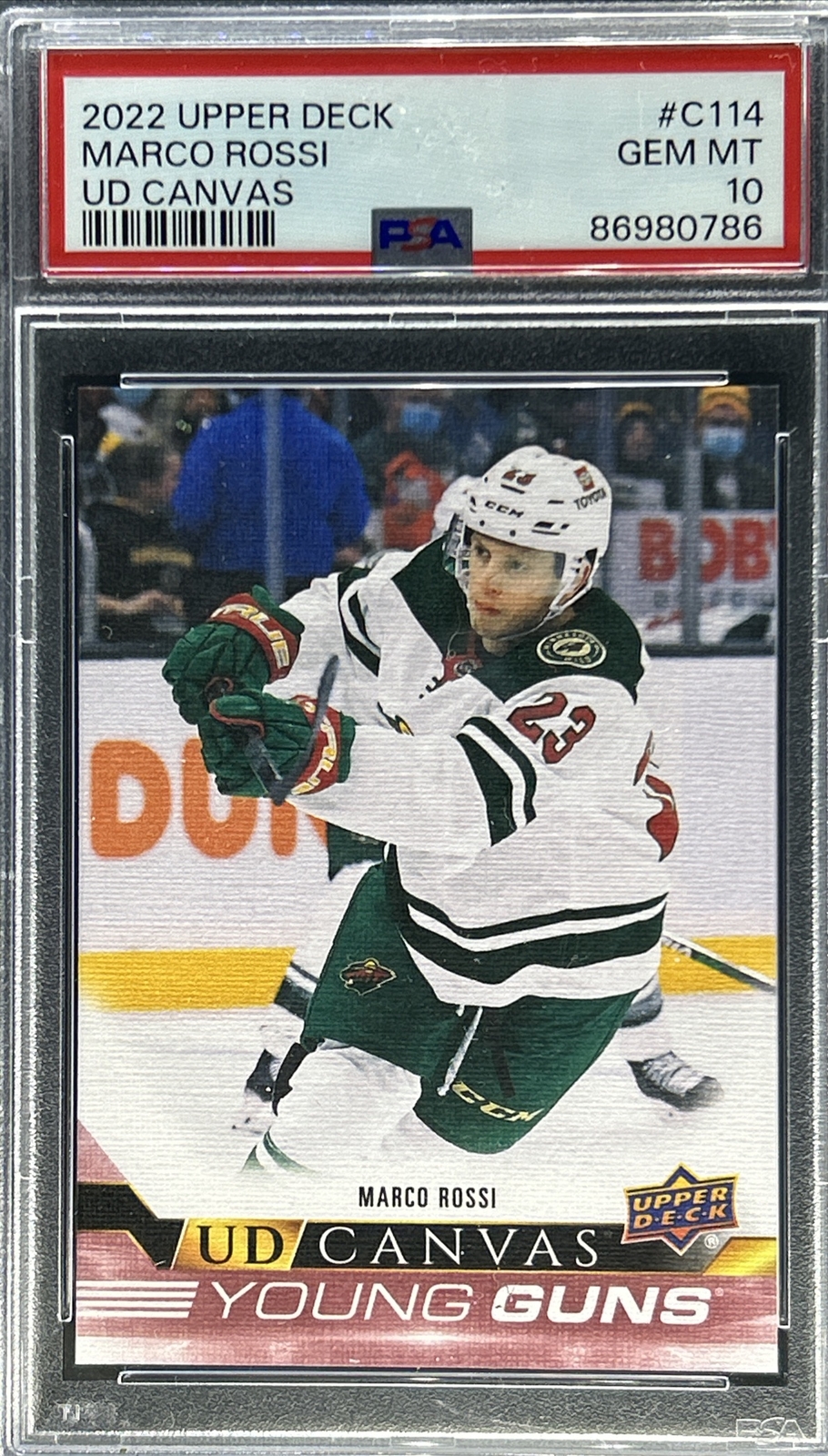 2022-23 Upper Deck Young Guns Canvas ** MARCO ROSSI ** #C114 💎 PSA 10 💎