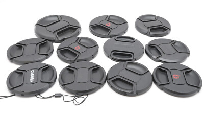 Unbranded Misc. 11 Piece 77mm 82mm 86mm 95mm 105mm Front Lens Cap Lot (#T2279)