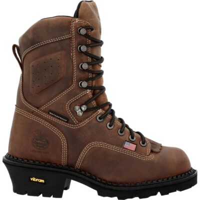 Georgia Boot Men's Made in USA Logger Waterproof Composite Toe