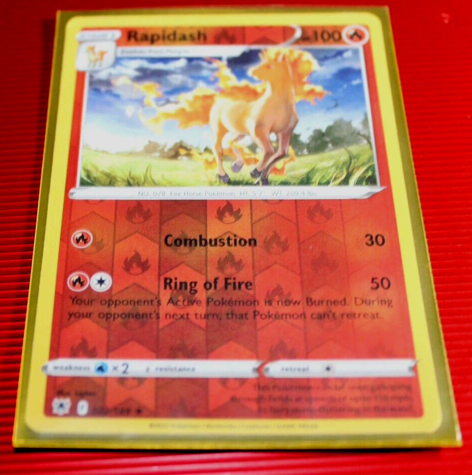 Rapidash HP 100 2022 Reverse Holo Collectible Pokemon Card No. 022