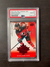 Sarah Fillier 2021 Upper Deck Team Canada PSA 10 Rookie card #49 PWHL Pop 3 💎📈