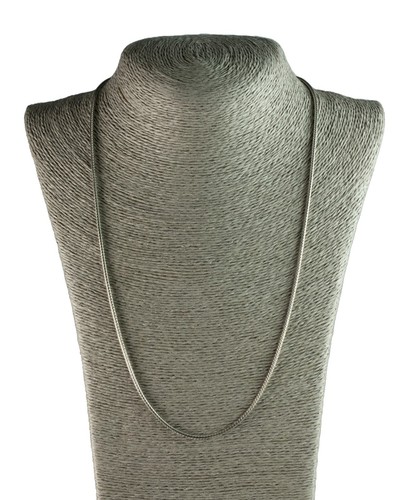Chaine Fine Maille Serpent Argent Massif 925 -60 cm- Largeur 2 mm - 14 gr. #6000 - Picture 4 of 5
