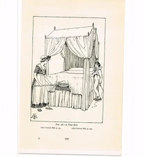 TENT BED, BOOK ILLUSTRATION, c1919