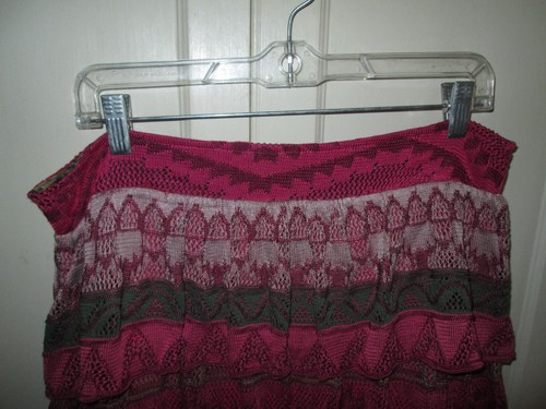 CECILIA PRADO Anthropologie Multi Tiered Sweater Crochet Maxi Skirt L *NWT $350 - Picture 2 of 4