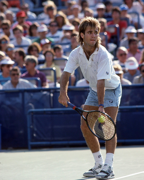 1988 Tennis Pro ANDRE AGASSI Glossy 8x10 Photo Print Poster | eBay